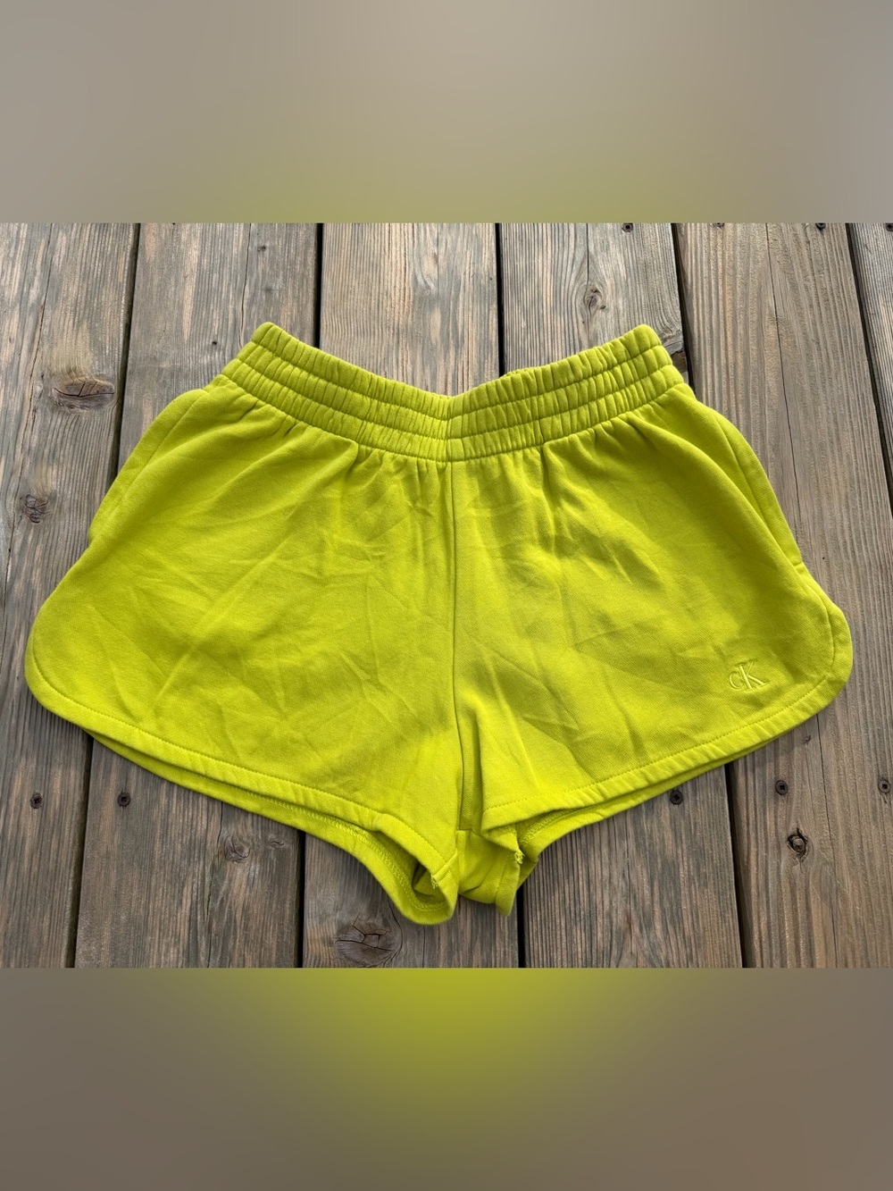 Calvin Klein Neon Lime Athletic Shorts